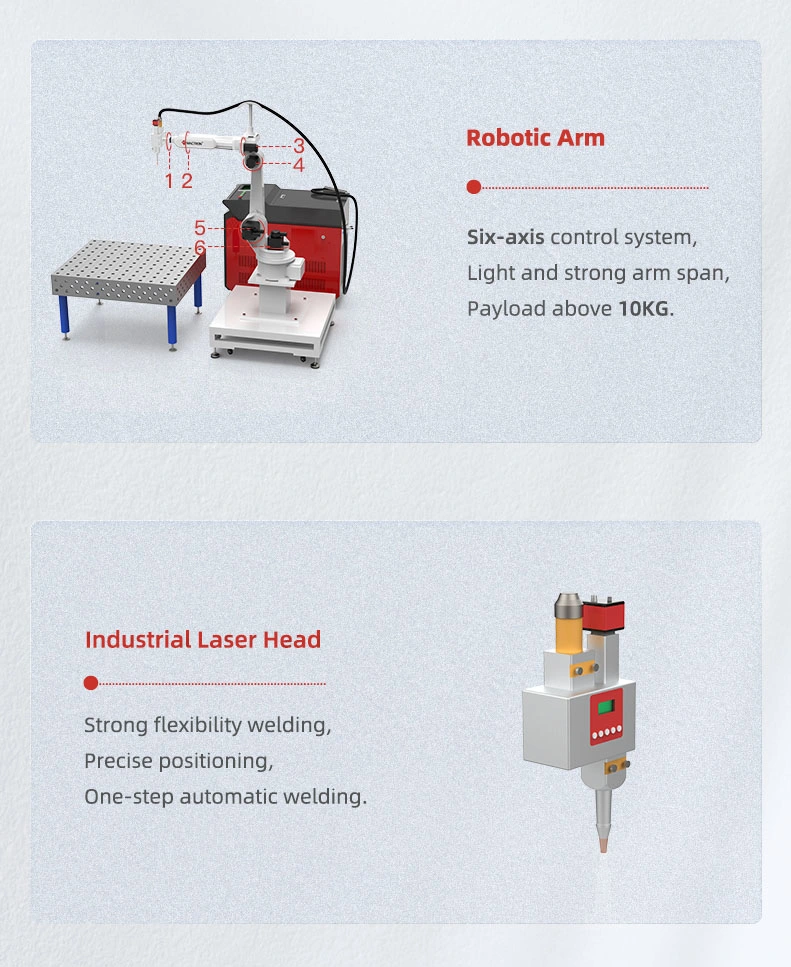 6 Axis Robot 1000W Fiber Laser Welding Machine