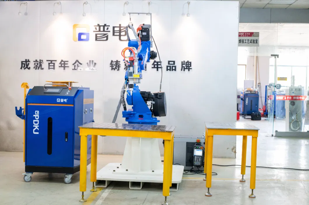 Robot Integrated Optical Fiber Laser Welding Workstation / Robot Automated Welding Machine - Pdkj