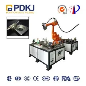 Robot Integrated Optical Fiber Laser Welding Workstation / Robot Automated Welding Machine