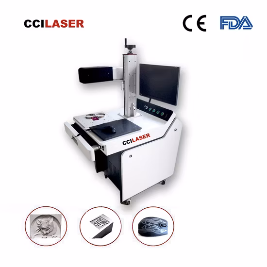 Autofocus 3D UV Laser Marking/Printing/Engraver Machine for Stainless / Copper/ Acrylic / Leather/Paper