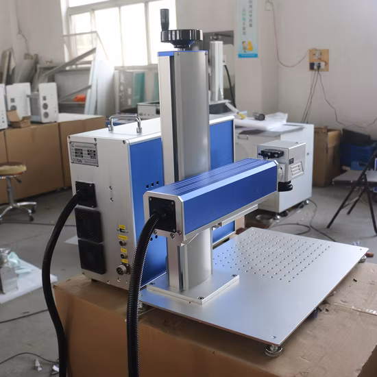 2023 New Design 10W/20W/30W/50W/100 Watts Mini Portable Metal Fiber/CO2 UV Raycus/Max/Ipg Jpt/Mopa Laser Marker Engraver Etching Marking Machine Price