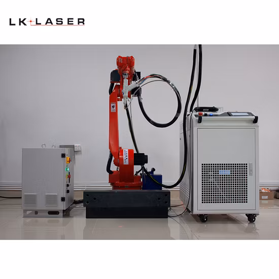 High Speed Welding on Carbon Steel Multiple Angles and Directions Laser Welding Robot Machine